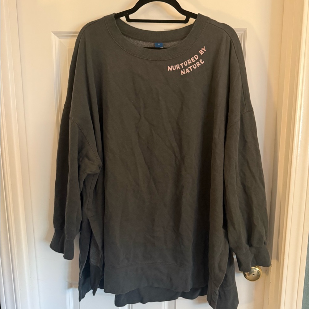 Old Navy Olive Crew Neck Sweater